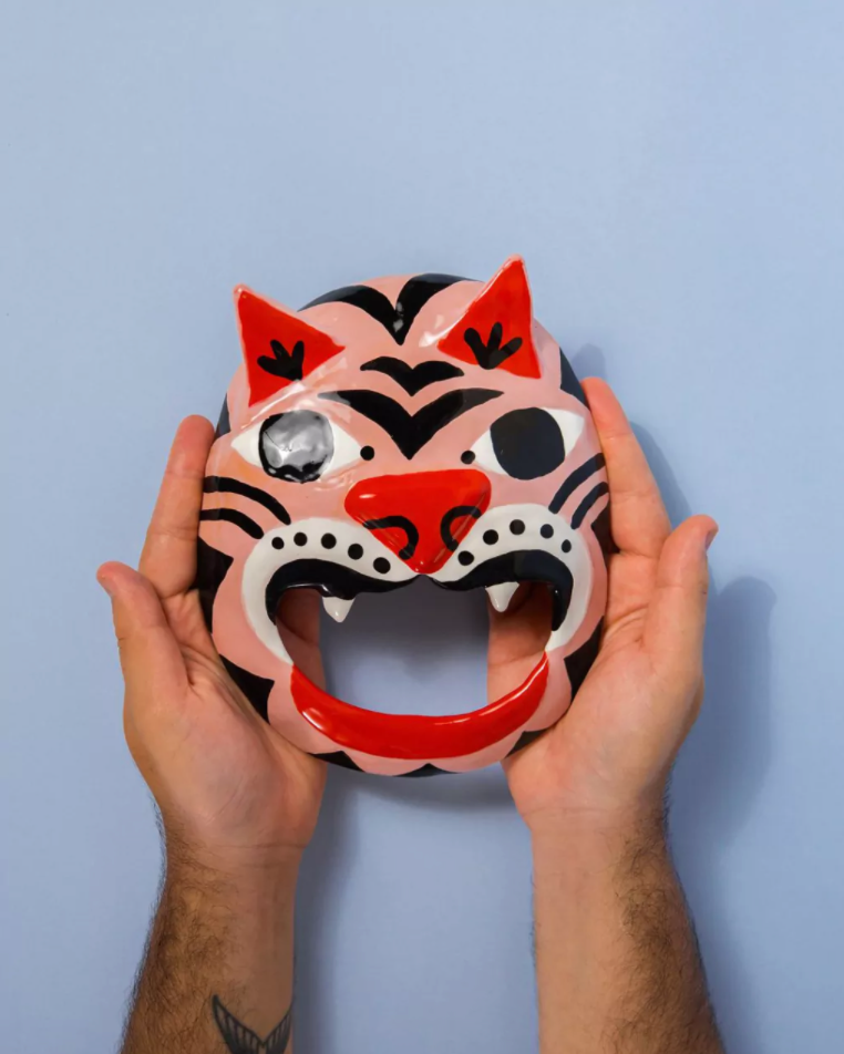 Máscara Tigre Ceramiquinho