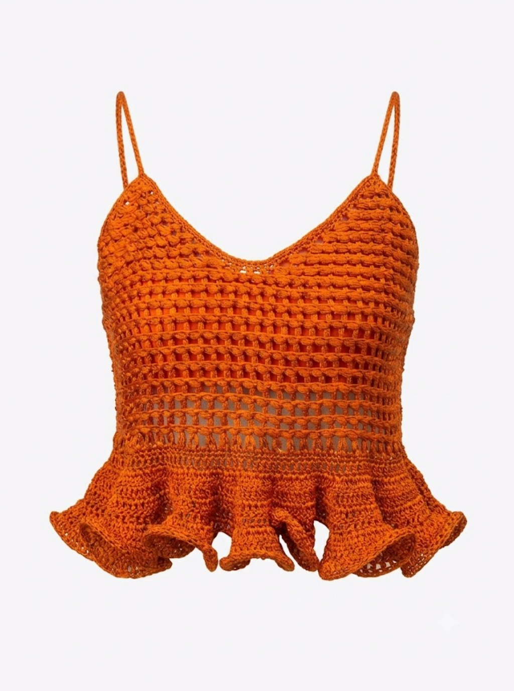 Top babados laranja | Marciano