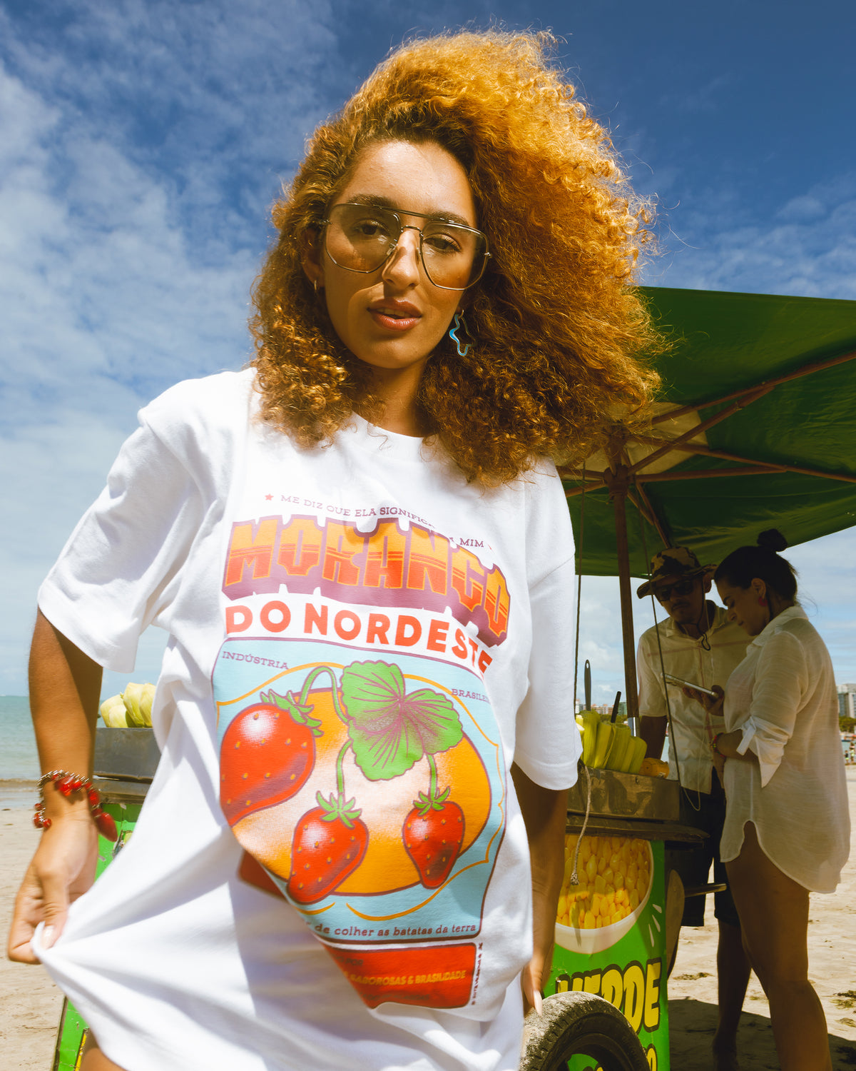 Camiseta Morango do Nordeste Branca