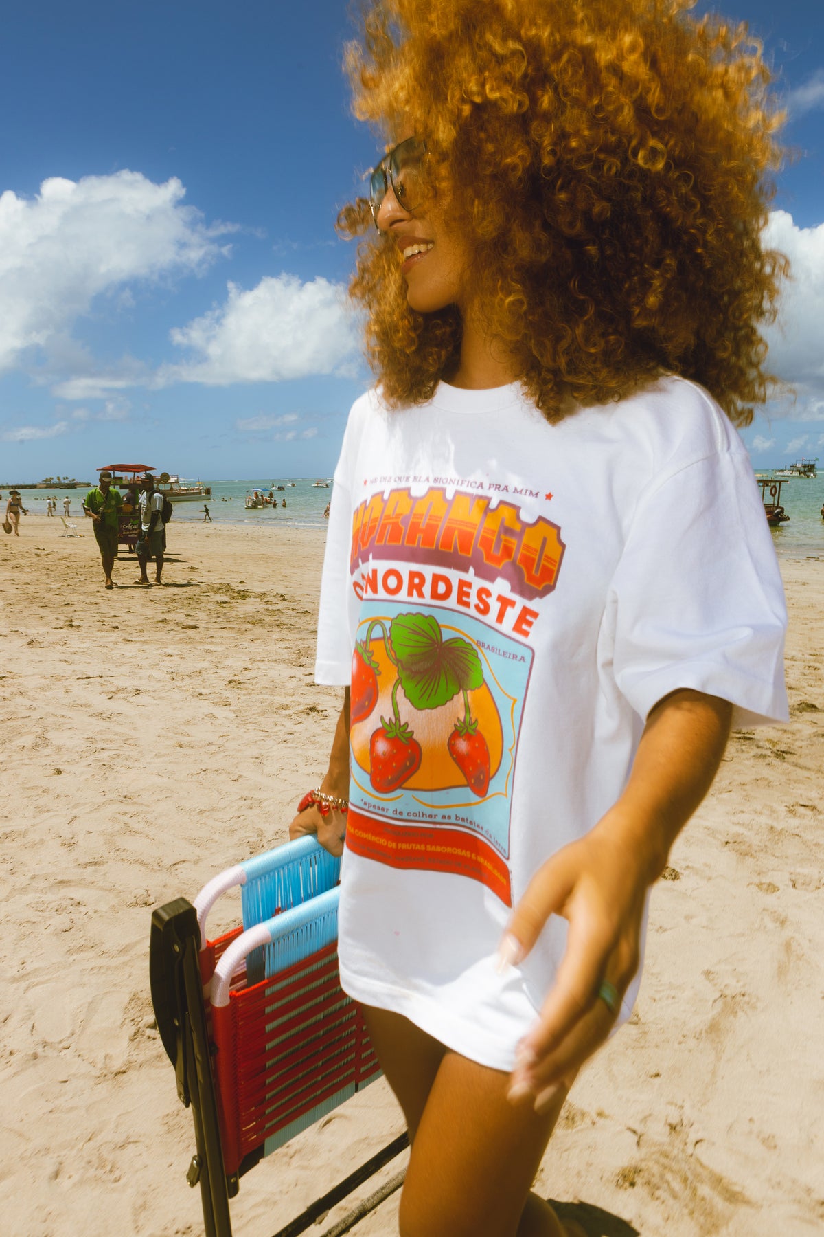 Camiseta Morango do Nordeste Branca