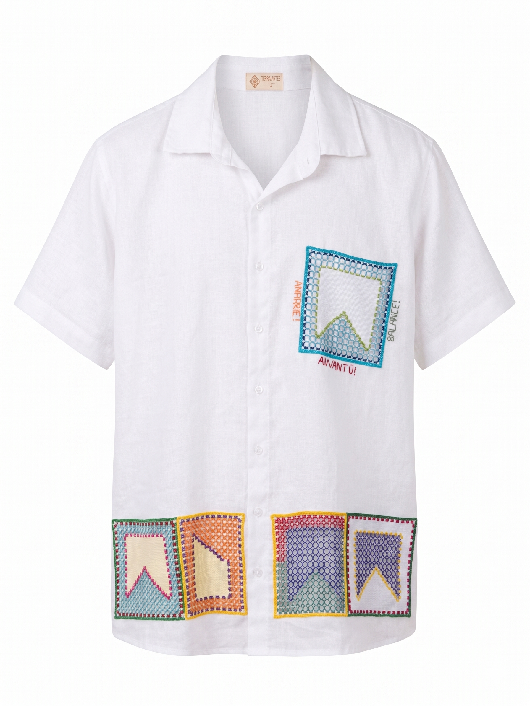 camisa Anarriê, alavantú e balancê entre artes