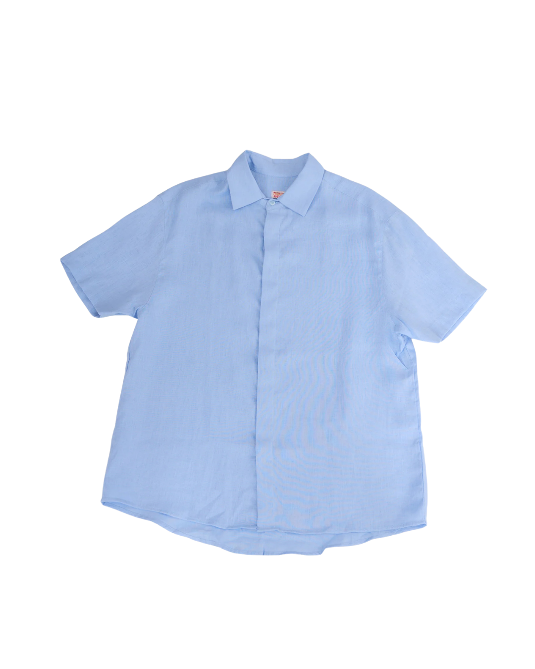 Camisa de linho azul Nordesphyna