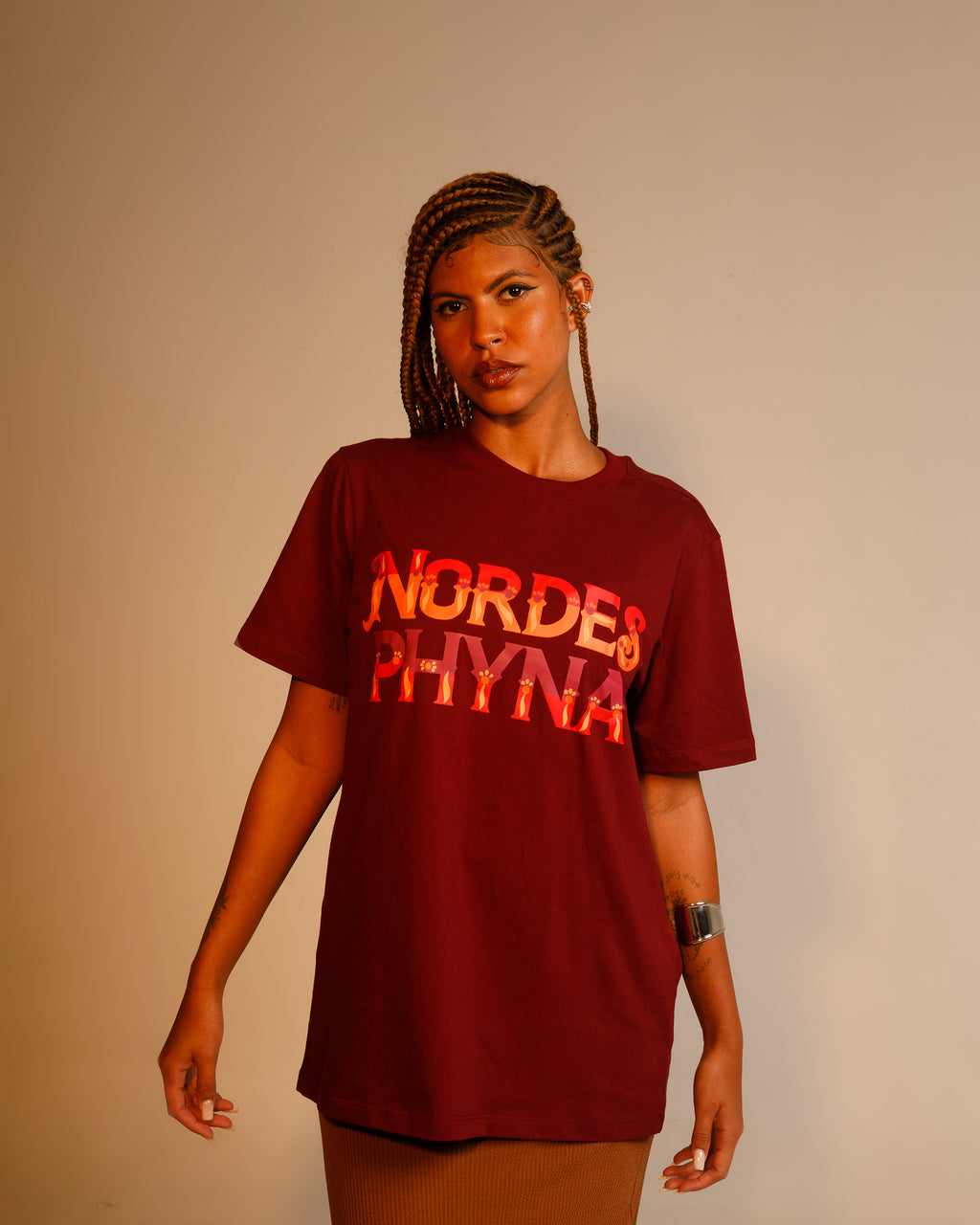 Camiseta marrom Nordesphyna