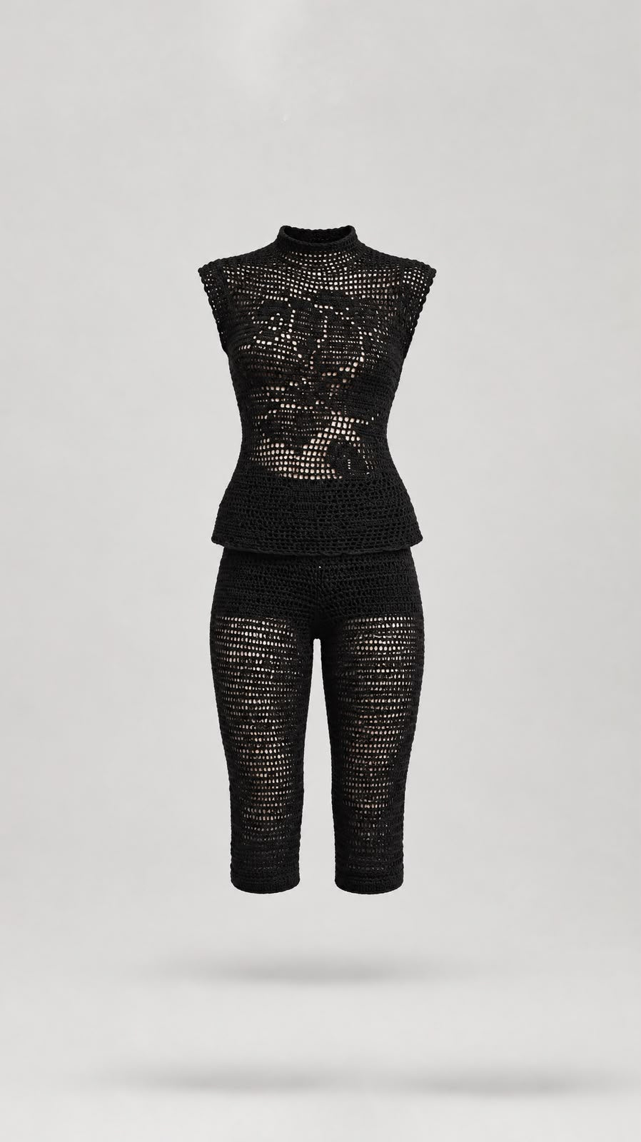 Calça capri preta Mimani