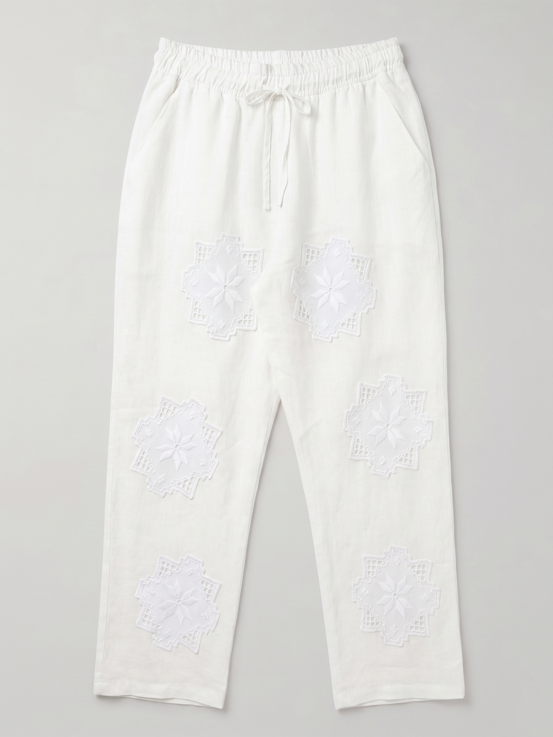 Calça branca Entre artes