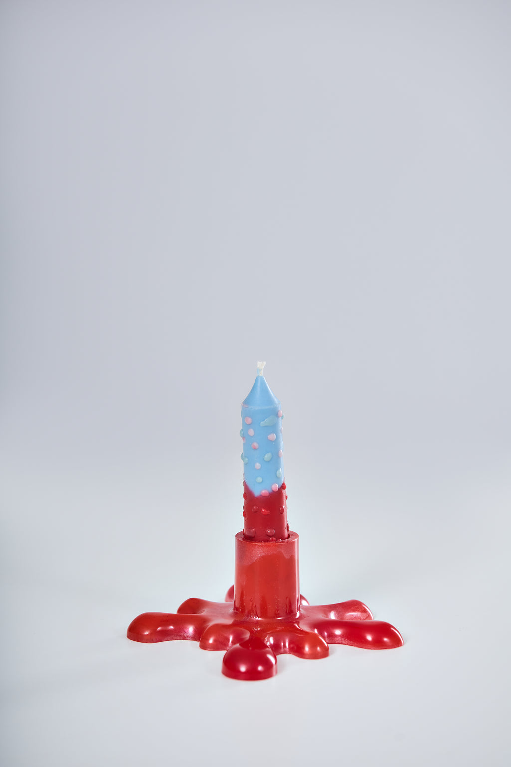 Porta vela vermelho Nebulosa