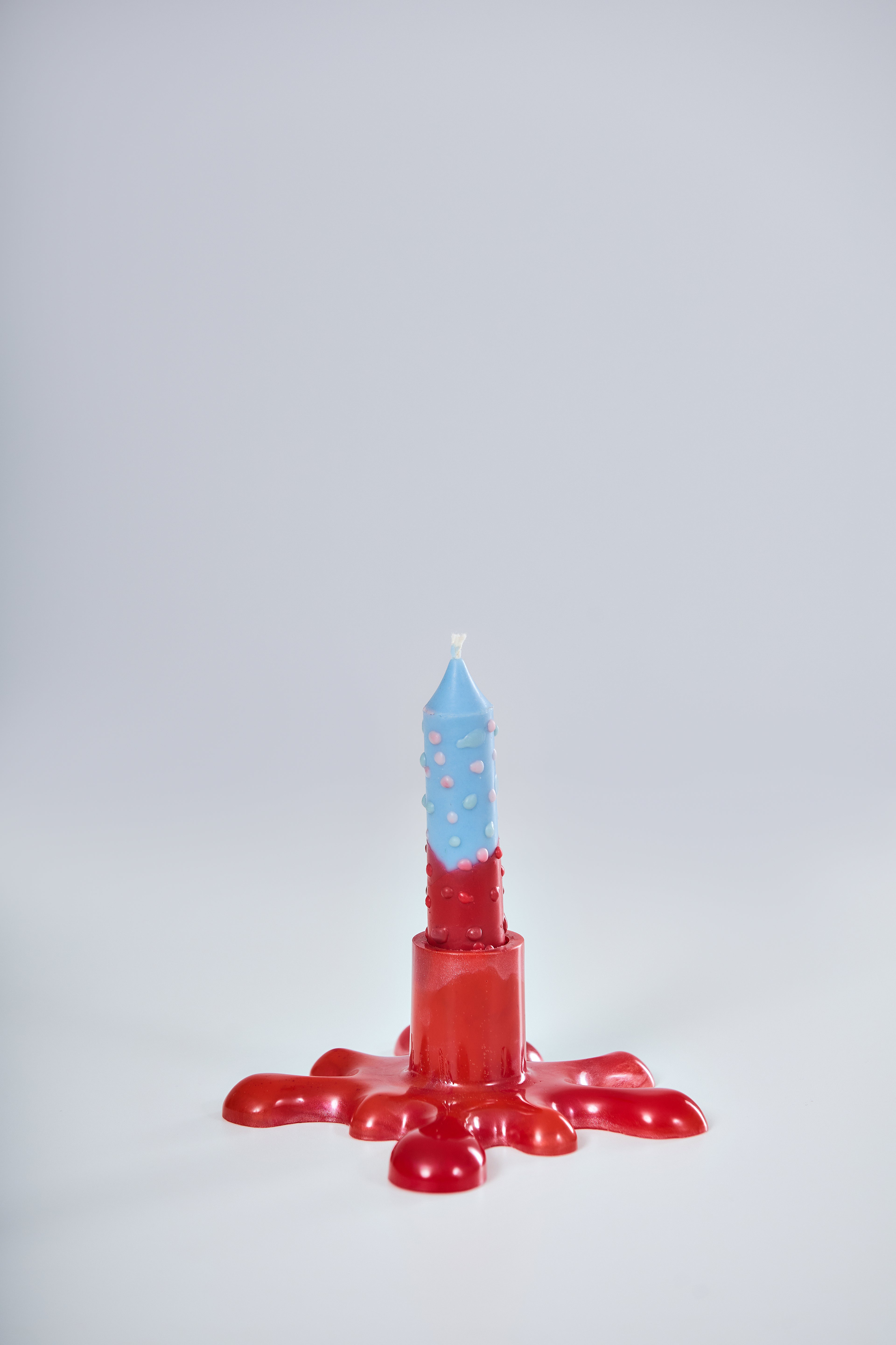 Porta vela vermelho Nebulosa