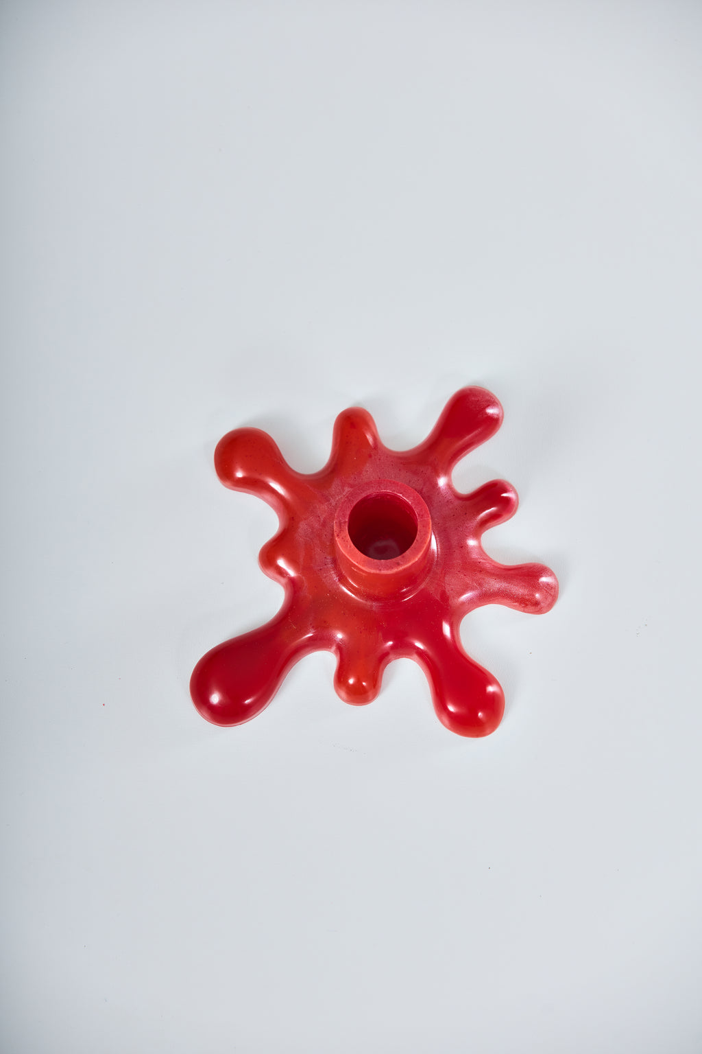 Porta vela vermelho Nebulosa