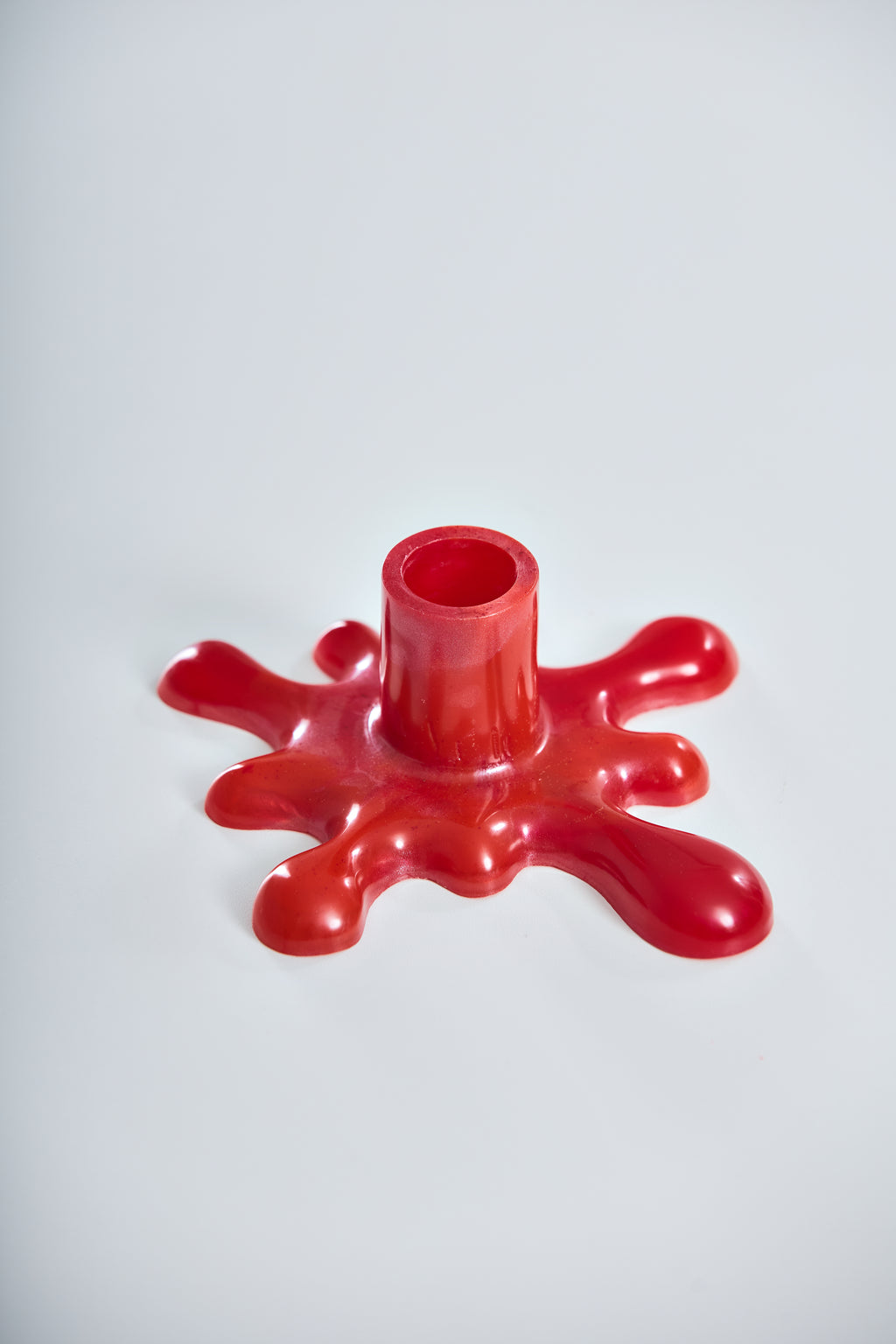 Porta vela vermelho Nebulosa