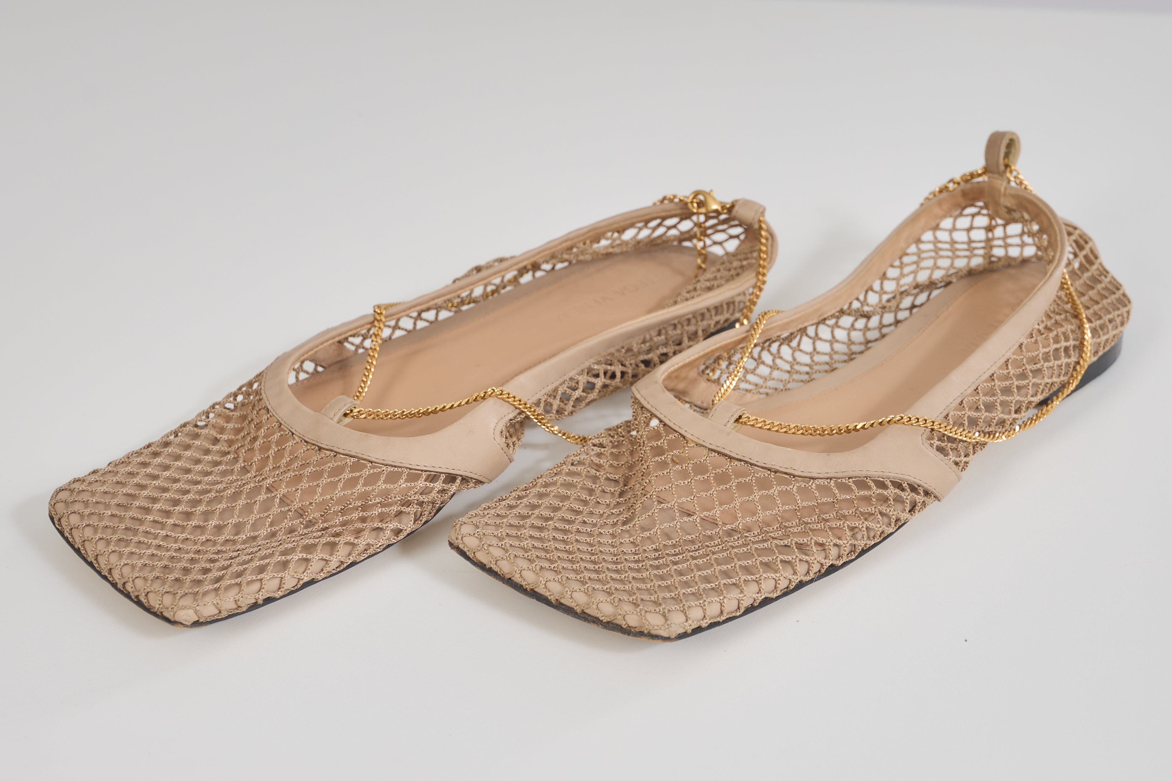 Sapatilha treliça Bottega Veneta