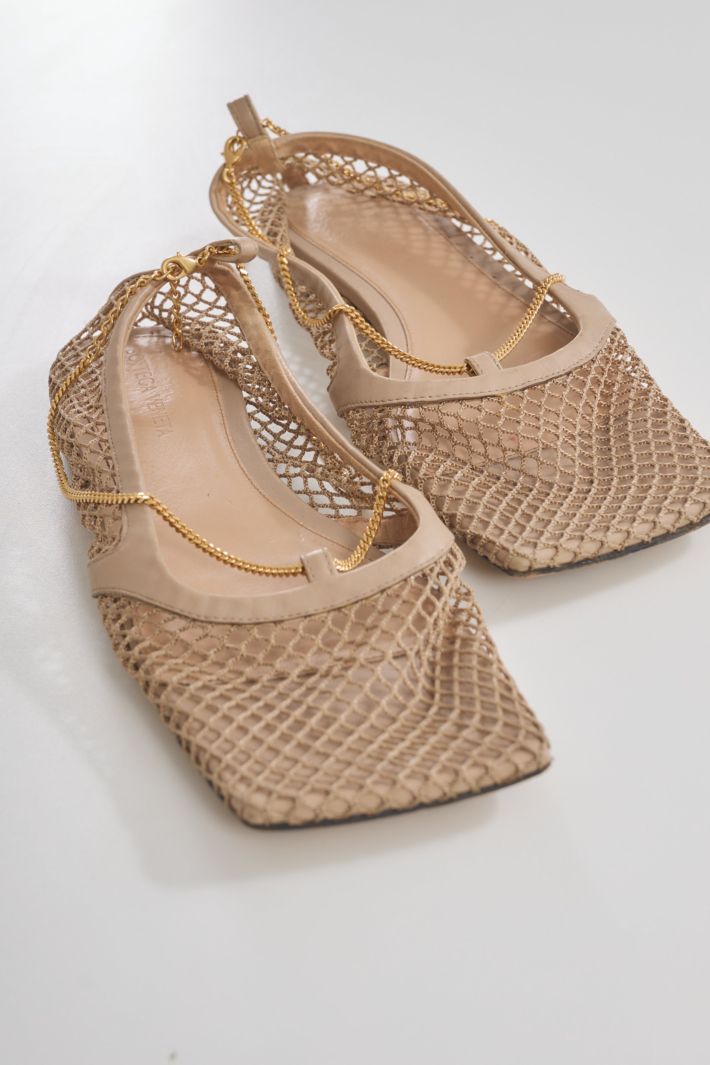 Sapatilha treliça Bottega Veneta